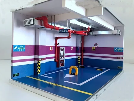 1:18 сплав модель автомобиля моделирование подземный гараж парковка Место Детские игрушки сцены дисплей