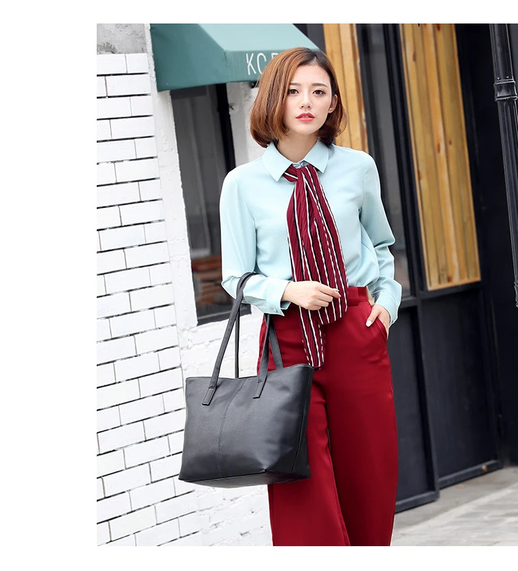 VMOHUO Genuine Leather Handbag Women's Shoulder Bag luxury designer Women Totes Bags Female briefcase Bag for Women sac a main (3)