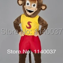 Маскоты смайлик обезьяна Маскоты костюм персонажа из мультфильма карнавальный костюм маскарадный костюм партии