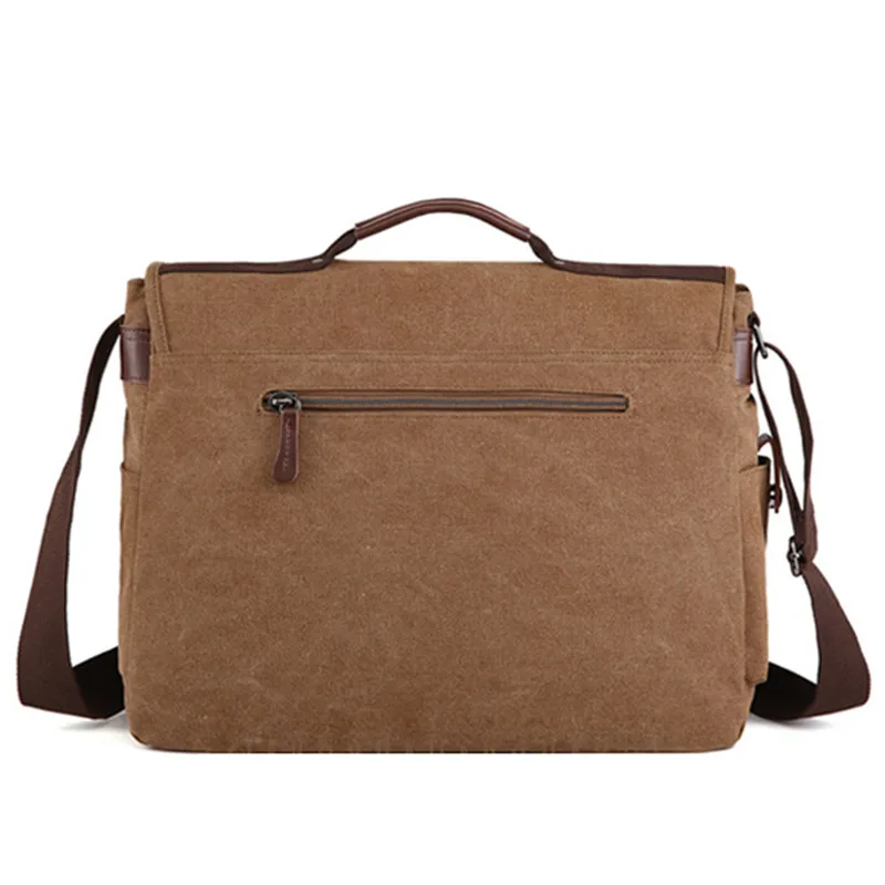 2018 العلامة التجارية سعة كبيرة قماش الذكور حقيبة الأعمال حقيبة كمبيوتر محمول خمر الكتف Crossbody حقيبة للرجال رسول حقائب بولسا