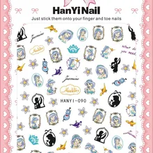 Cartoon Type! Nails Art Manicure Back Glue Decal Decorations Design Nail Sticker For Nails Tips Beauty