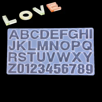 

Silicone DIY Letters Moulds Mold Epoxy Resin Jewelry Pendant Making Tool Crafts