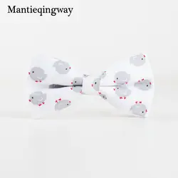 Mantieqingway мужские мультфильм Животные pettern бабочкой для мужчин из хлопка с бантом Галстуки для Свадебная вечеринка смокинг скинни Gravatas