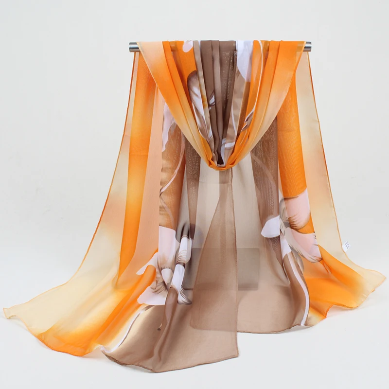 Женский шифоновый шарф повязка на голову из полиэстера|fashion silk scarf|silk fashion scarfsilk scarf