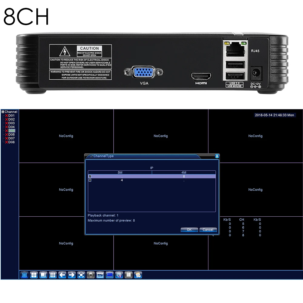 USAFEQLO H.265 Max 4K Выход CCTV NVR 16CH 5MP/8CH 4MP/4CH 5MP видеорегистратор безопасности Обнаружение
