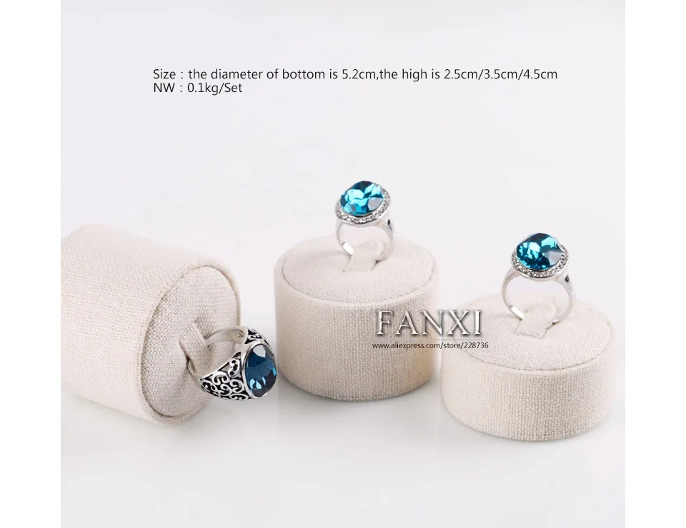 3pcs Jewelry Finger Ring Holder Display Stand Counter Showcase Exhibitor (8)