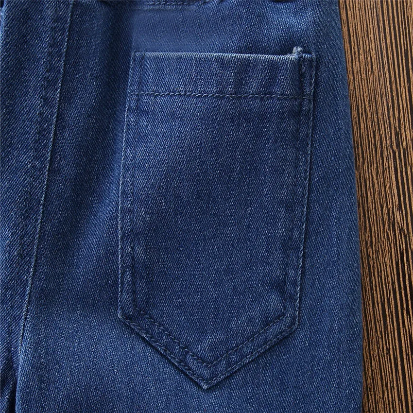 Одежда для детей от 1 до 5 лет г. весенне-осенние джинсы для маленьких девочек Детские рваные штаны модные джинсовые брюки для малышей Детская одежда BC1304
