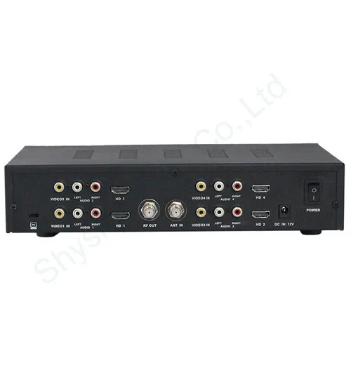 SATLINK WS 7990 четырехканальный HD модулятор DVB T AV FULL 1080p цифровой радиочастотный T|rf