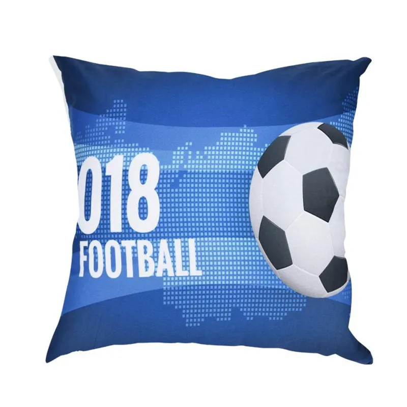 Soccor Print Pillow Case Polyester Sofa Car Cushion Cover Home Decor04