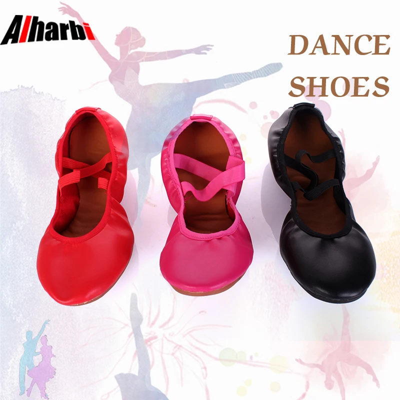 

Alharbi Summer Section Square Dance Shoes Women Modern Dance Shoes Soft Bottom Dances Shoes With Waterproof Bag Flat Dance sho