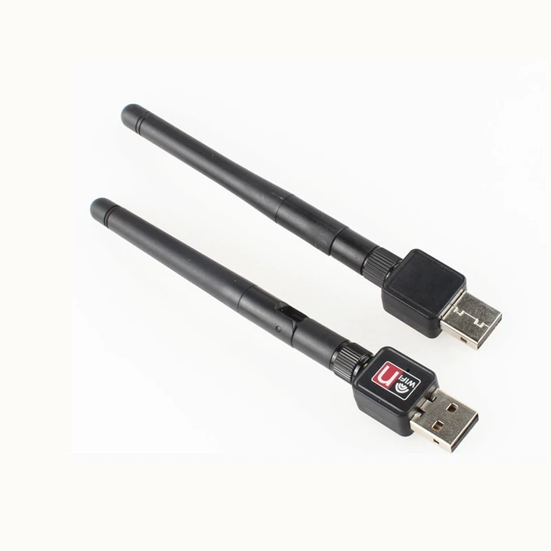 Высокоскоростной USB беспроводной адаптер 150 Мбит/с 2 дБ антенна Wifi Rceiver передатчик USB ключ беспроводной 802.11b/n/g для портативных ПК
