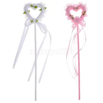 

2pcs Lovely Heart Shape Princess Fairy Wand Kids Birthday Party Favour Gift