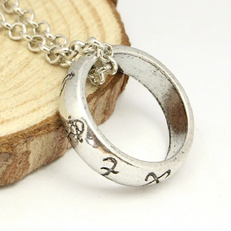 

The Mortal Instruments City of Bones necklace vintage Angelic Power Runes Shadowhunters Round Shape Pendant Jewelry