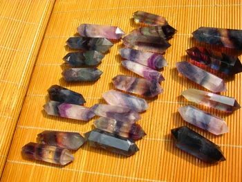 

24 very very beautiful Natural fluorite quartz Crystal Point Healing