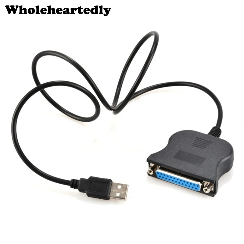 80 см USB в 25 Pin DB25 гнездо IEEE 1284 параллельный адаптер для принтера LPT кабель