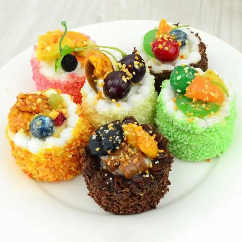 

Artificial Simulation Cake Model Fake Food PU Educational Toys Kitchen Photography Props Home Decoratio
