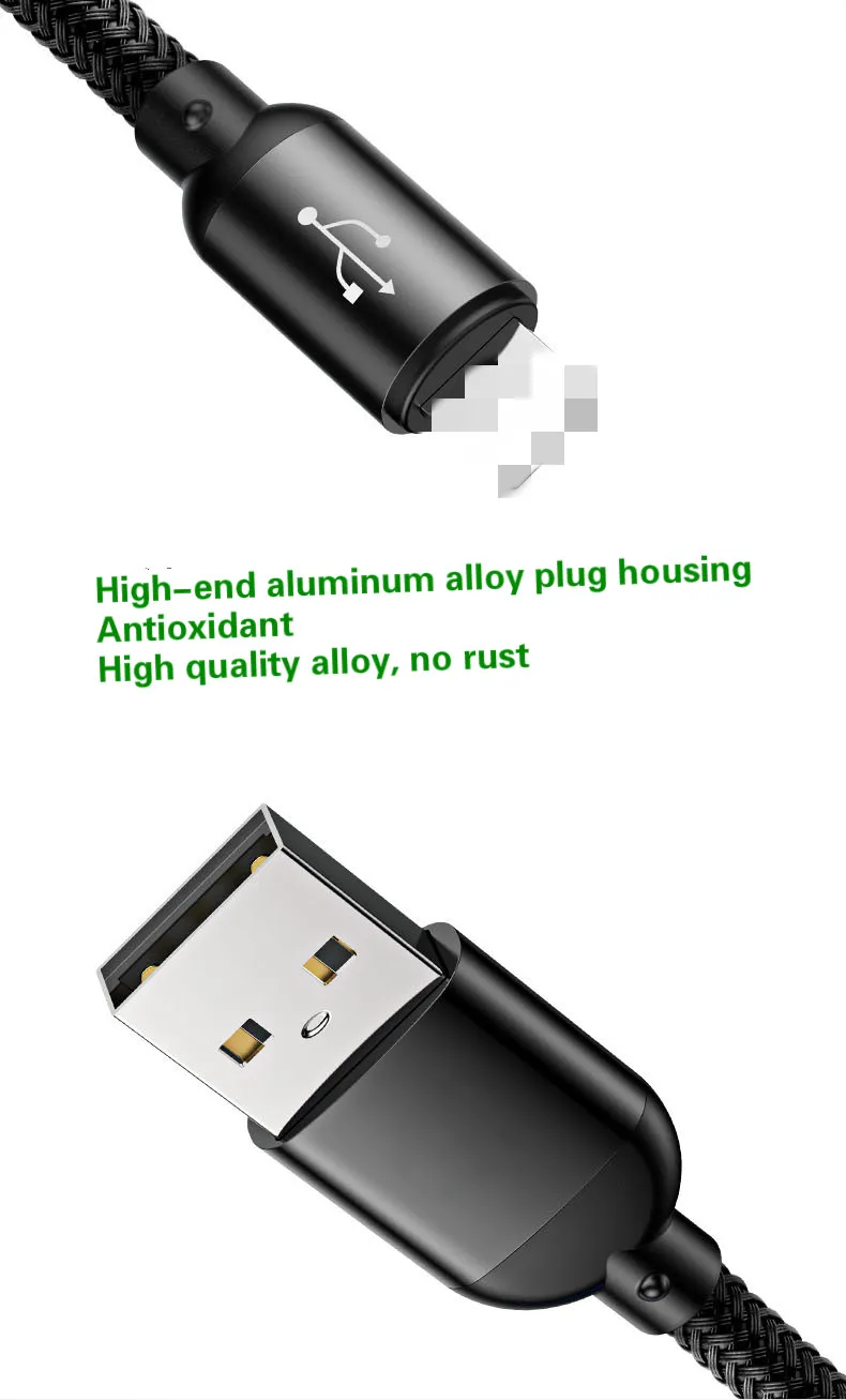 3 в 1 type C/8 Pin/Кабель зарядного устройства микро-usb для iPhone X Xr универсальный кабель быстрой зарядки для samsung S9 S8 Xiaomi зарядное устройство Шнур