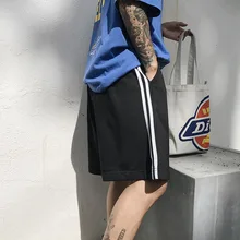 Модные хлопковые шорты мужские с карманами летние прямые шорты хип-хоп до колена Короткие Hombre