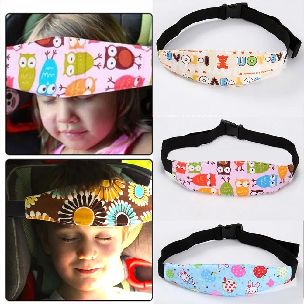 Adjustable Baby Stroller Head Support Car Sleep Nap Holder Belt Safety Seat Sleep Nap Headband Head Support Holder Sleeping Belt