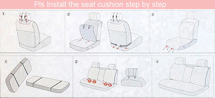 Car seat cushion set  (14)