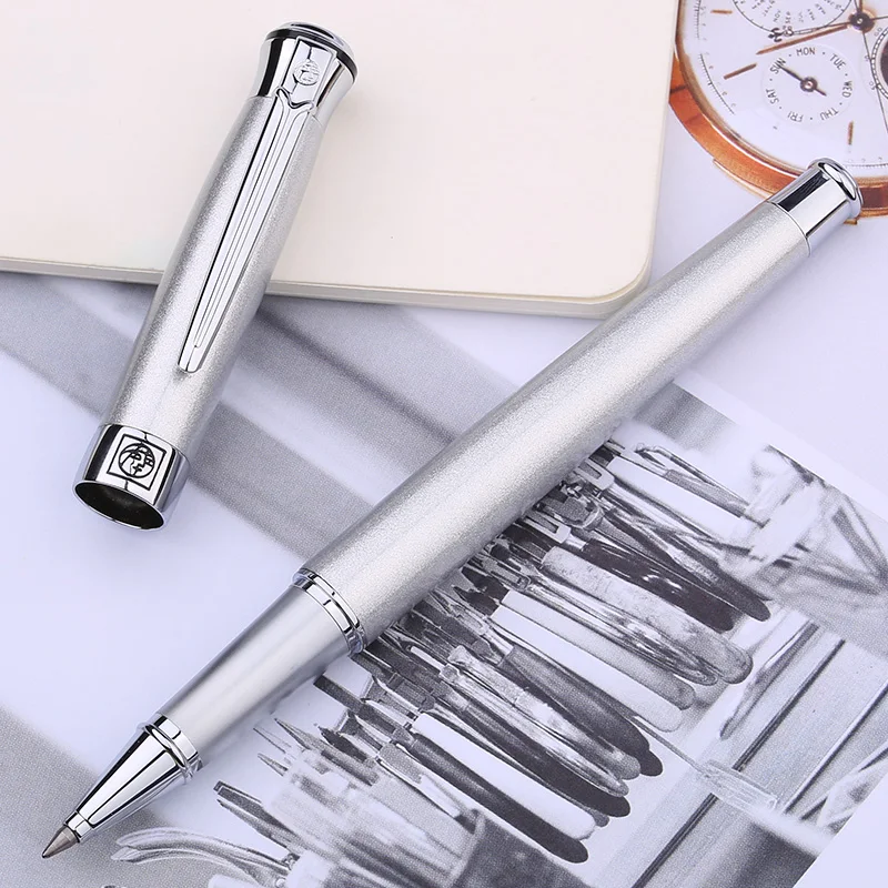 Canetas para Homens Caneta com Caixa de Presente Pimio Tinta Preta Ponto Fino Rollerball Feminino Escritório Presente Papelaria Luxo Original 903 0.5mm 4 rollerball canetas para homens feminino escritório presente