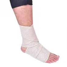 Ботильоны Поддержка регулируемый высокий эластичный бинт сжатия Вязание спортивные протектор для спорта на открытом воздухе