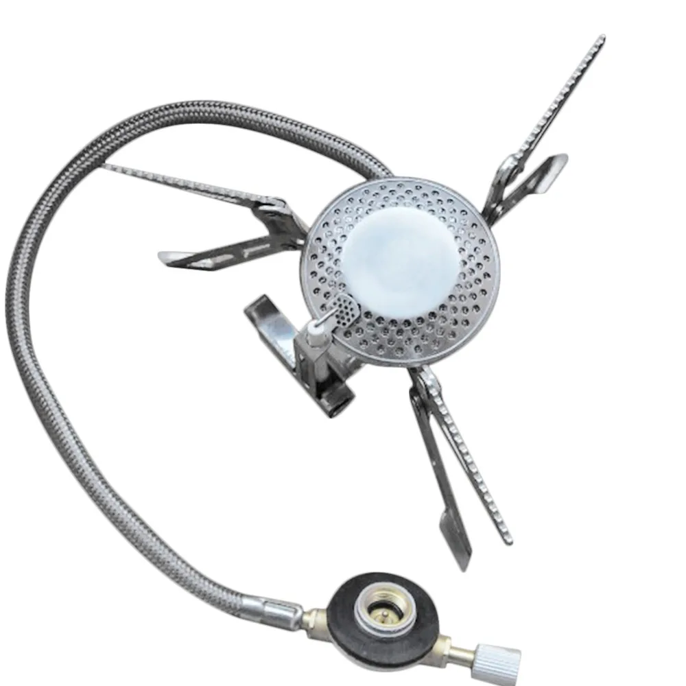 

Mini Camping Stove Outdoor Gas Stove Burner Cooking Picnic Portable Foldable Lightweight Split Burner Stove With Ignition Device
