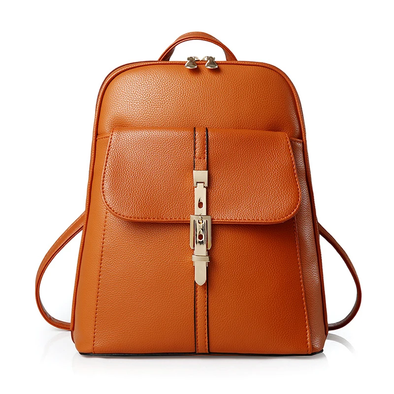 VSEN/рюкзаки женщины рюкзак школьные сумки студенты рюкзак дамы женские дорожные сумки кожа посылка оранжевый