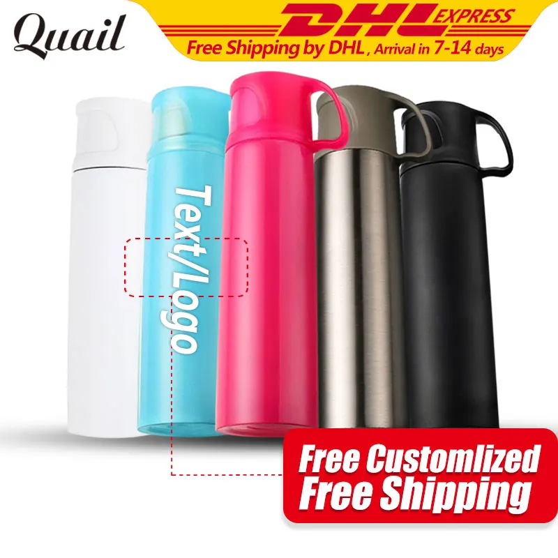 Красочная мультяшная дорожная термобутылка для воды с перепелом модная детская