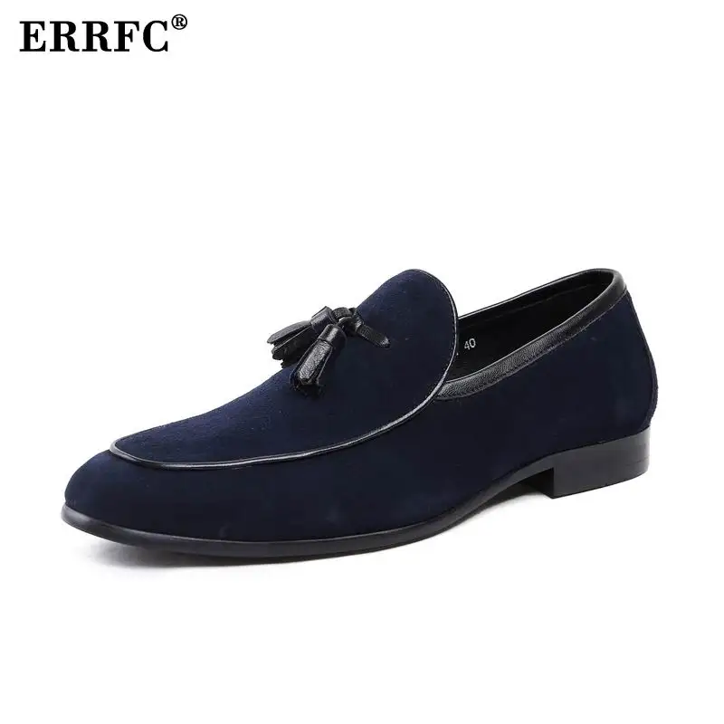 Borla Casual Suede Barco Hombre Para Pie Hombres Resbalón Picture Moda Llegada Zapatos Azul De Redonda Cuero Errfc Loafer Nubuck En Del Dedo azul As Nueva xaq6wRY4