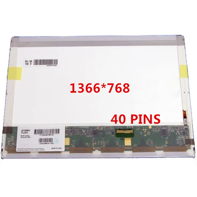 10PCS1366*768 40 контактов B133XW02 V.0 LP133WH1 TL A1 A2 LTN133AT17 N133B6-L02 B133XW04 13 3 LED | Компьютеры и офис