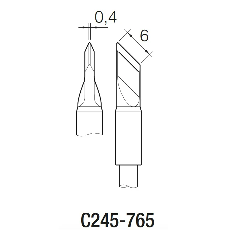 JBC C245 765 наклонные сварочные наконечники|Сварочные наконечники| |