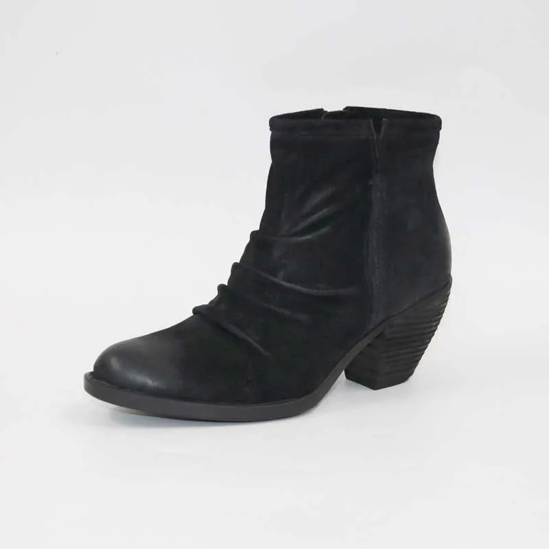 Новые ботинки; сезон осень-зима; кожаные женские ботинки; Классические полусапожки высокого качества - Цвет: Черный