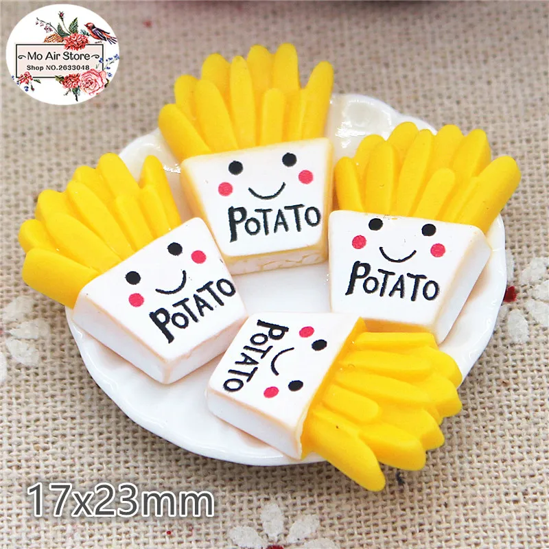 

10PCS Chips Resin Flatback Cabochon Miniature food Art Supply Decoration Charm Craft