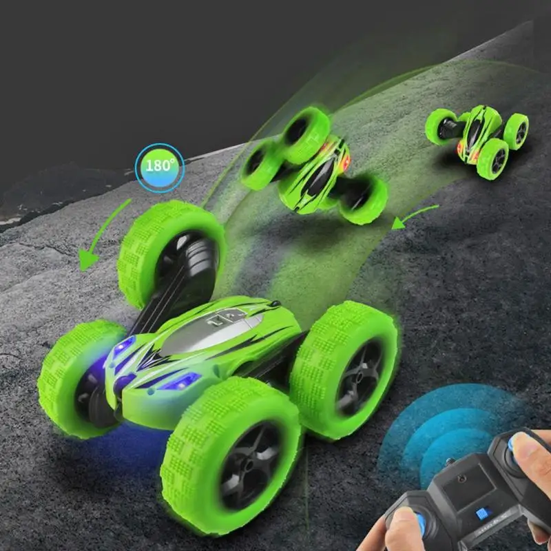 

JJRC 828 1:24 360 Degree Rotating Flips Toy RC Car Kid Toys Cooling Light Remote Control Anti-skid kids car toys