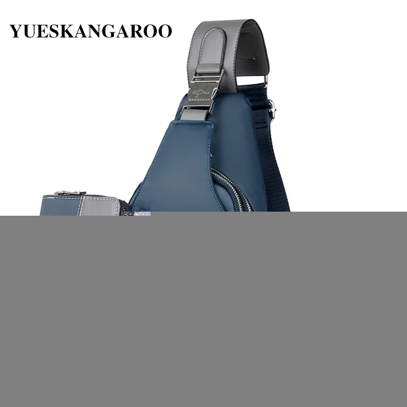 

Brand Chest Pack Men Casual Shoulder Crossbody Bag USB Charging Chest Bag Waterproof Oxford Travel Sling Bag Messenger Bag Male