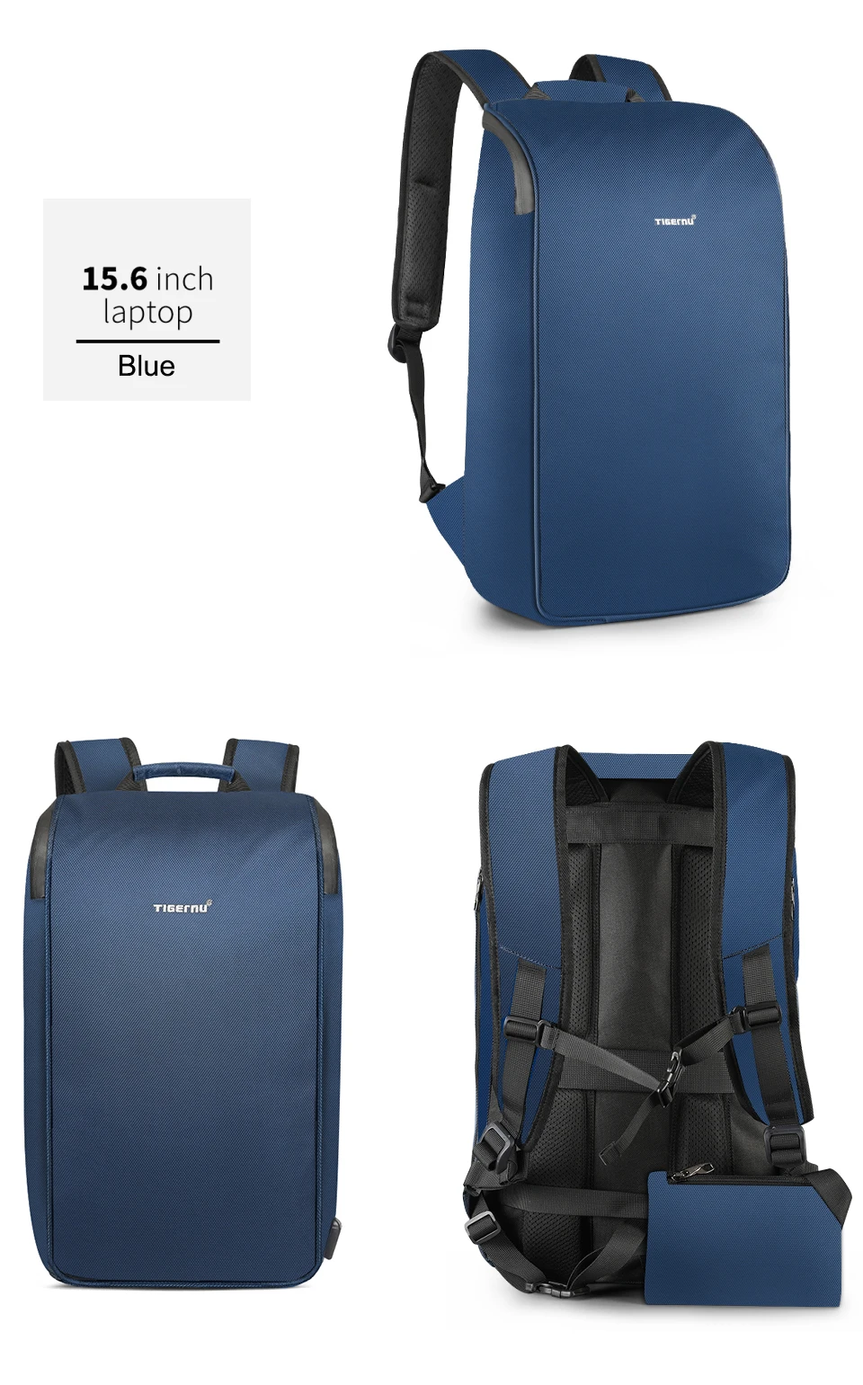 Tigernu рюкзак для ноутбука с защитой от вора, высокое качество, рюкзак для путешествий, эргономичный дизайн, мужская и женская сумка, сумка для путешествий