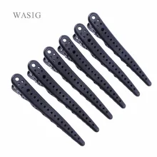 6 шт./компл. черного цвета для укладки волос раздел зажимом Pro салон Шпильки зажимы сжатия Пружина растяжения фиксации волос DIY прическа инструменты