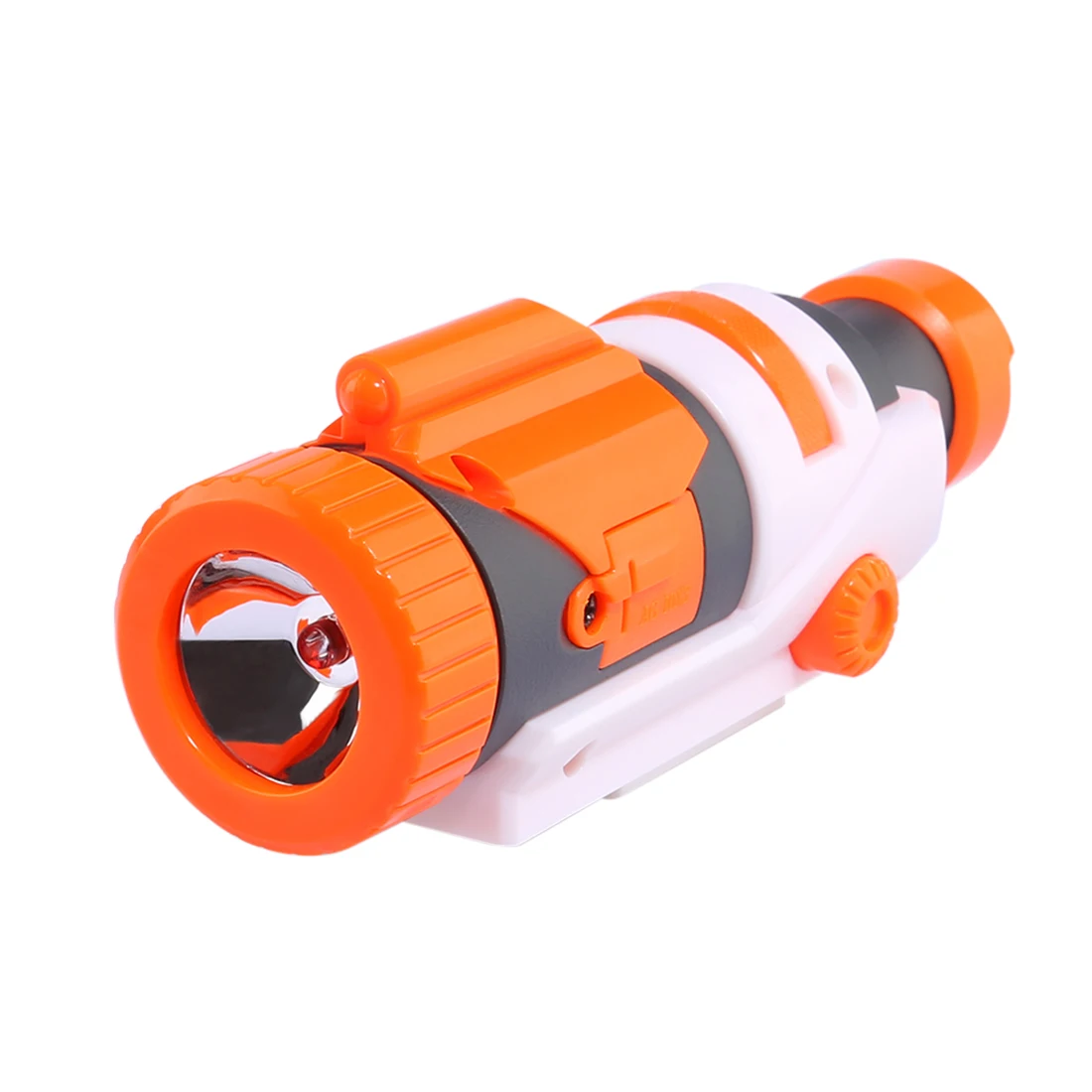 Modified Part Tactical Flashlight for Nerf Elite Series - Orange + Grey