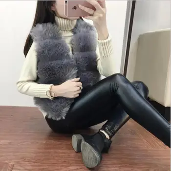 

Autumn and winter new imitation fur vest short female Slim fashion casual sweet vest jacket