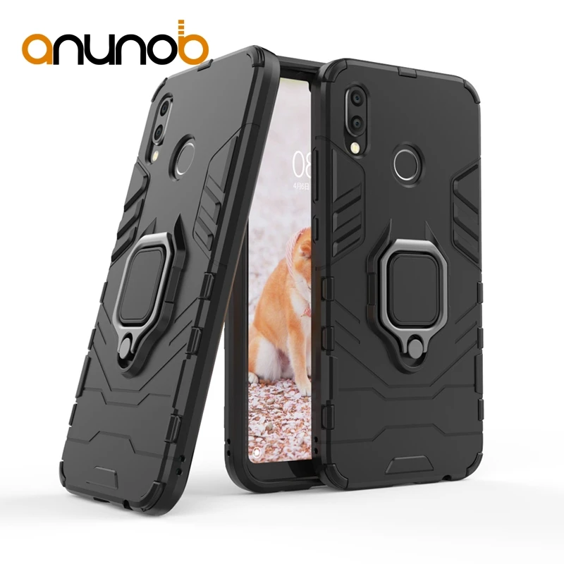 

Phone Cases For Huawei P20 Lite Pro Plus nova 3E Honor Note 10 Mate 20 X honor 8X Max 6x 2016 GR5 2017 Cover W Finger Ring