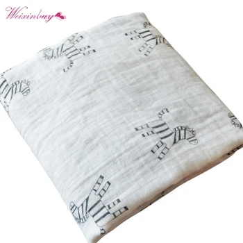 

Baby Toddler Cartoon Bedding Swaddling Blanket Warm Newborn Infant 100% Cotton Swaddle Towel 120x120cm TQ