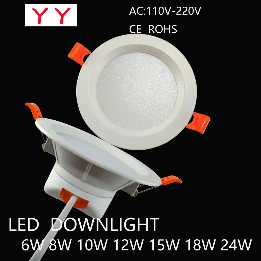 Led Downlights 6W 8W 10W 12W 15W 18W 24W 110V/220V LED Ceiling
