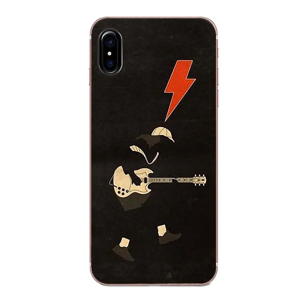 Ac Dc постер Музыка для Huawei Honor Mate Nova 2 6A 7A 7C 8C 8S 10 10i Y5 Y9 Lite P Smart GR5 2019 мягкий чехол