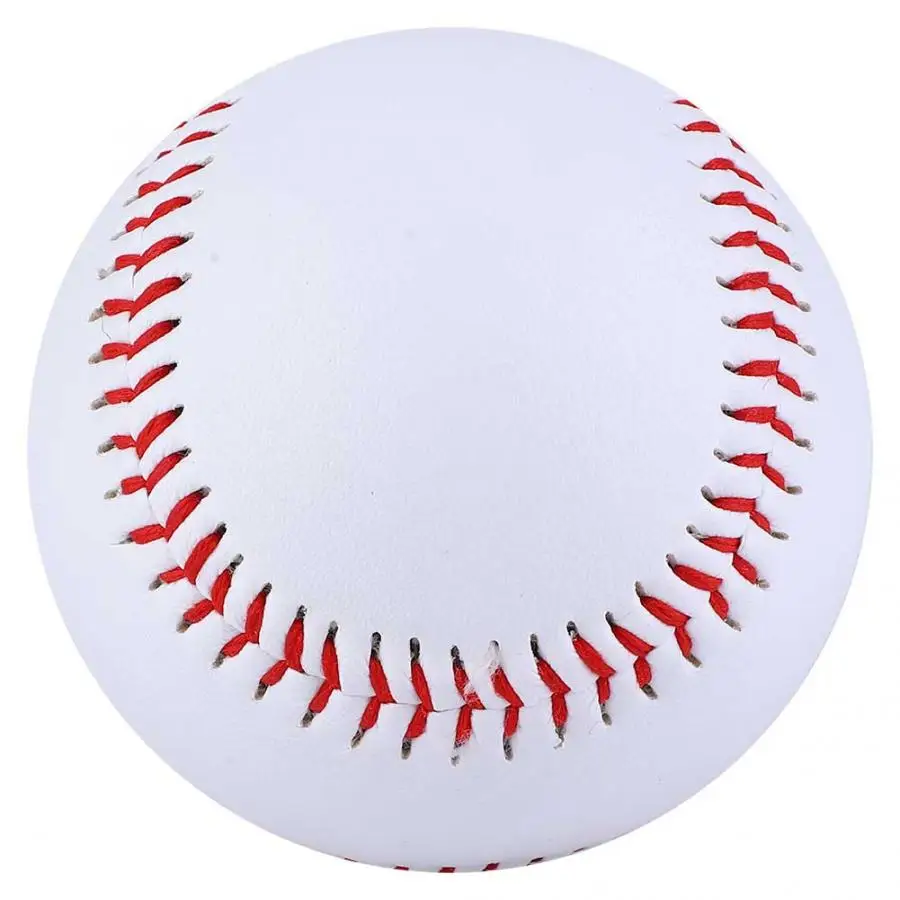 9 дюймов белый Бейсбол s база мяч ПВХ упражнения, тренировка Бейсбол Софтбол Летучая мышь для спортивной командной игры упражнения бейсбольные принадлежности