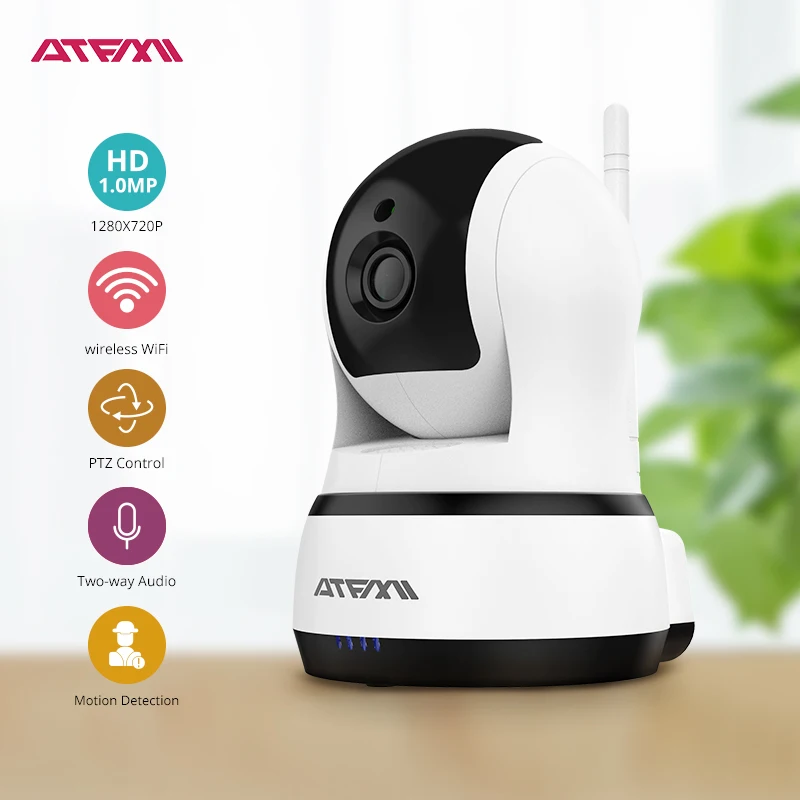 

ATFMI Home Security IP Camera Wireless WIFI Camera Surveillance 720P Night Vision P2P CCTV Baby Monitor Two-way Audio