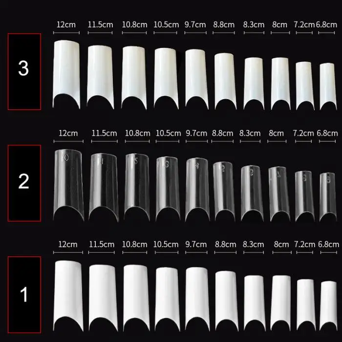 500 шт белые кончики для дизайна ногтей пластиковые французские искусственные кончики для ногтей@ ME88