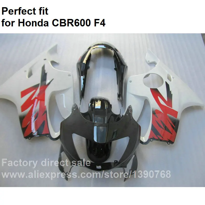 혼다 오토바이 페어링 키트, CBR600 F4 1999 2000 화이트 블랙 레드 페어링 CBR 600 F4 99 00 DF37