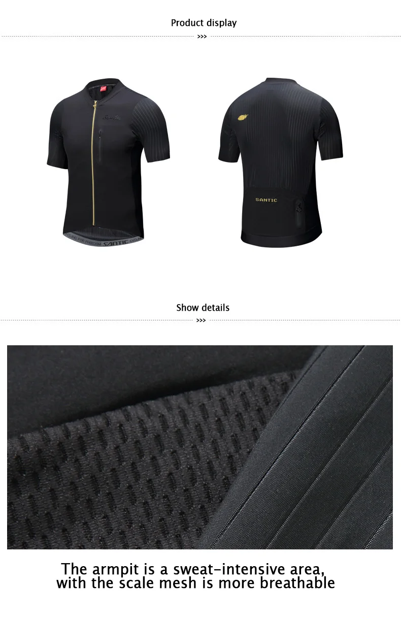 2018 SANTIC Cycling Jersey Men Bike Short Sleeve Maillot Ciclismo MTB Bycicle Clothing Men's Downhill Cycling Top Tops Jersey (9)