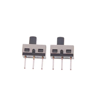 

10Pcs 3Pins SS12D10 Toggle Switch Straight Feet 1P2T Handle High 5mm Spacing Of 4.7mm 3A 250V SS12D10G5 Vertical Slide Switch